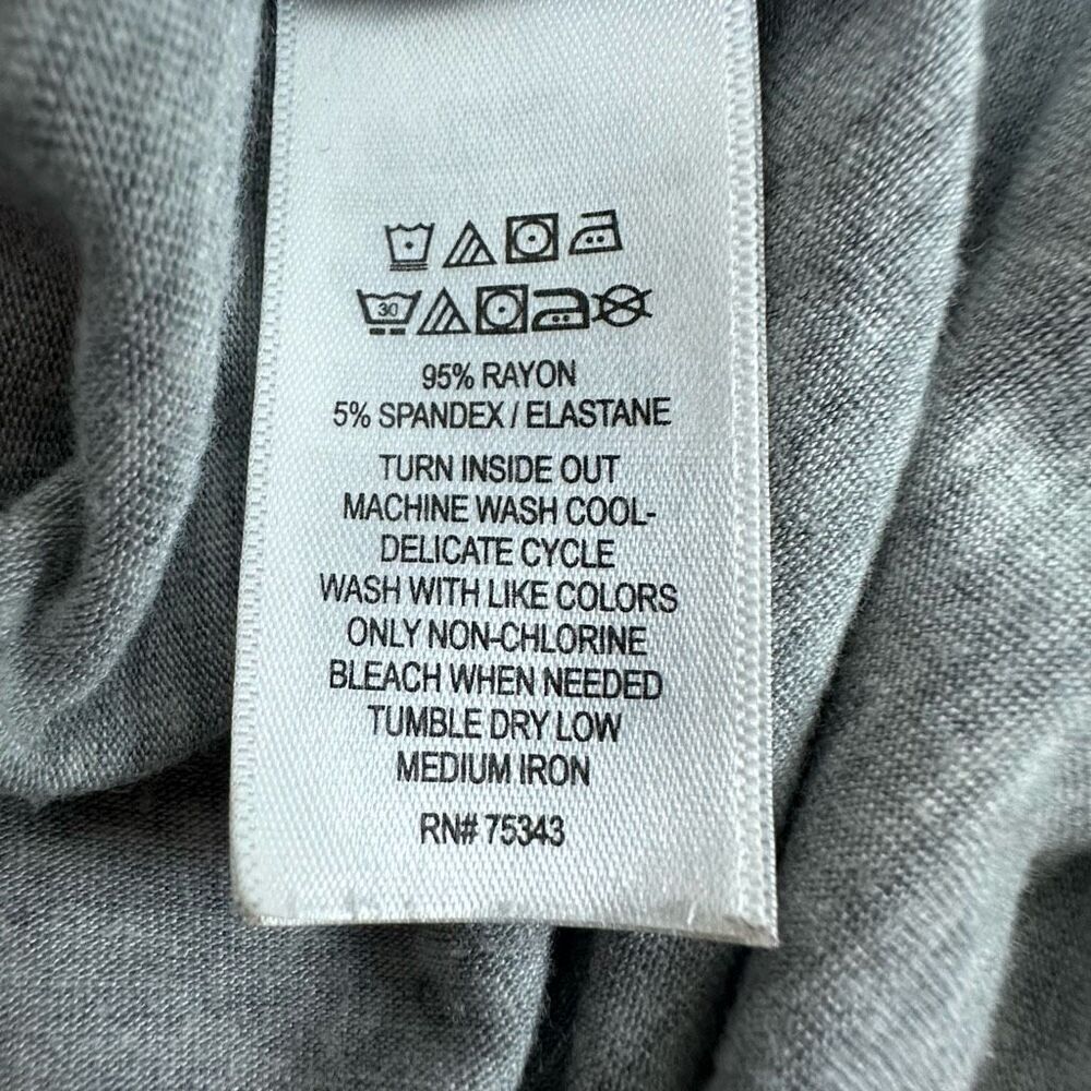 Artisan NY Women's M Pull On Midi Skirt Gray Casual Basic Lounge Comfy‎ Relaxed - Picture 6 of 9